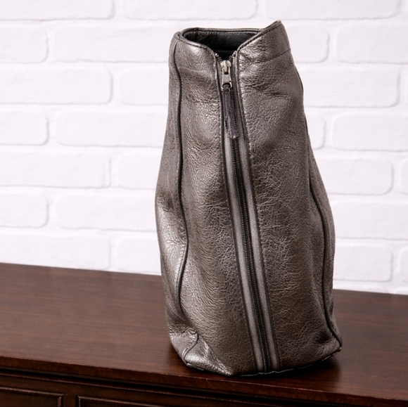 Tory Burch Metallic Kellan Hobo - Silver EUC (Call Outs!) - Picture 7 of 15